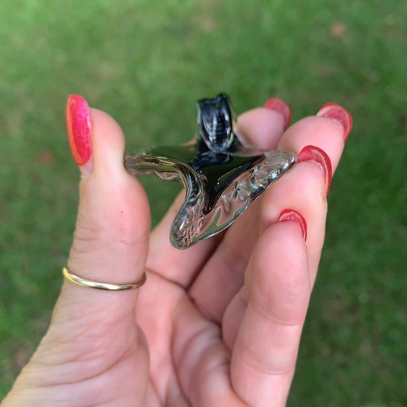 Large Dichroic Swirl Glass Pendant - Picture 11 of 17